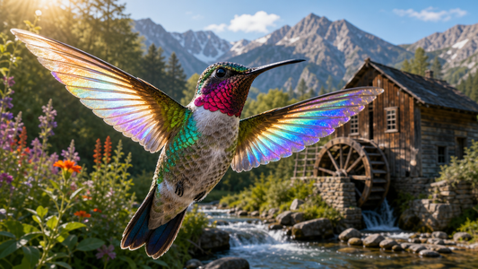 Hummingbird Artwork 11 by 17 Images