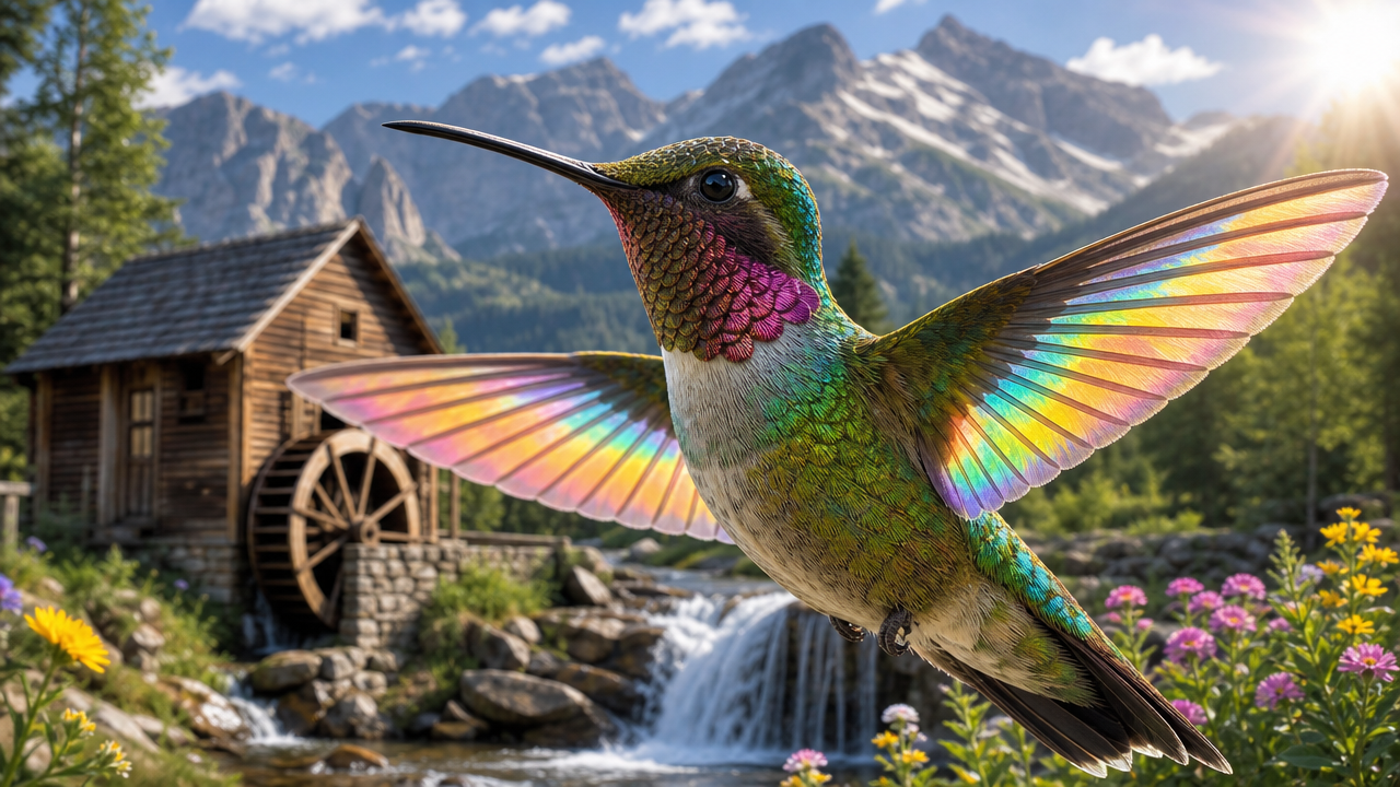 Hummingbird Artwork 11 by 17 Images