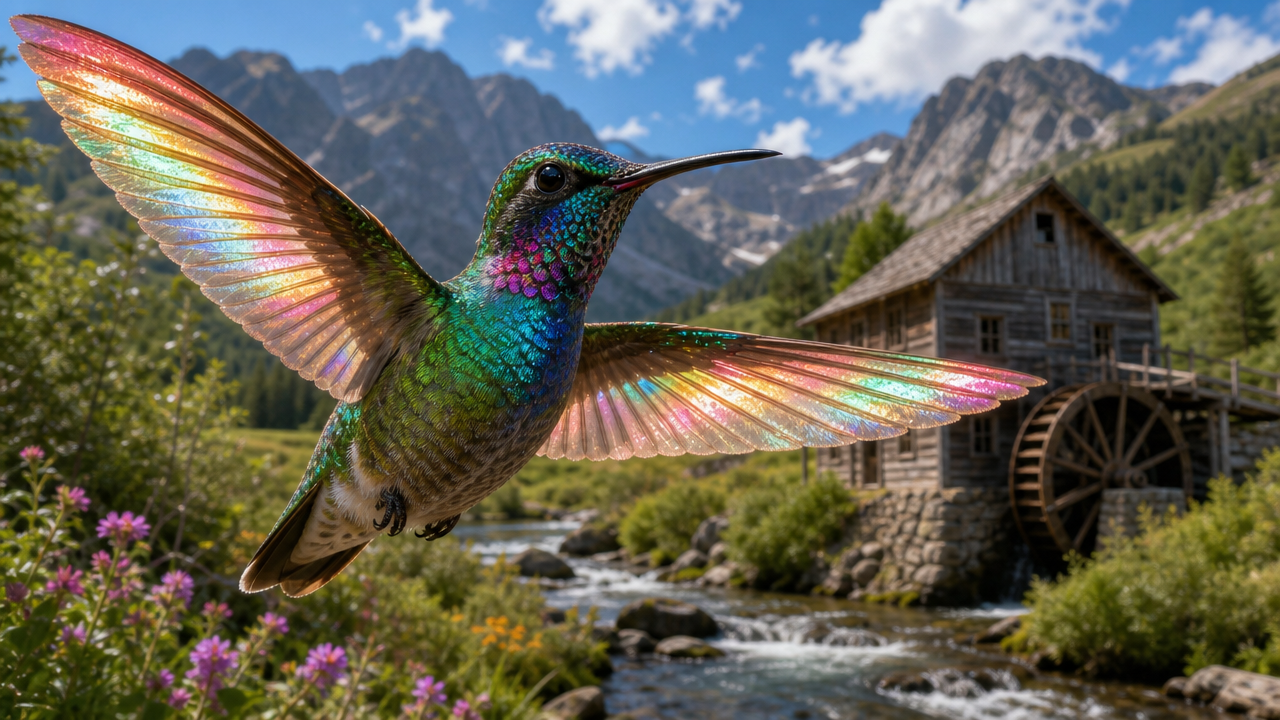 Hummingbird Artwork 11 by 17 Images