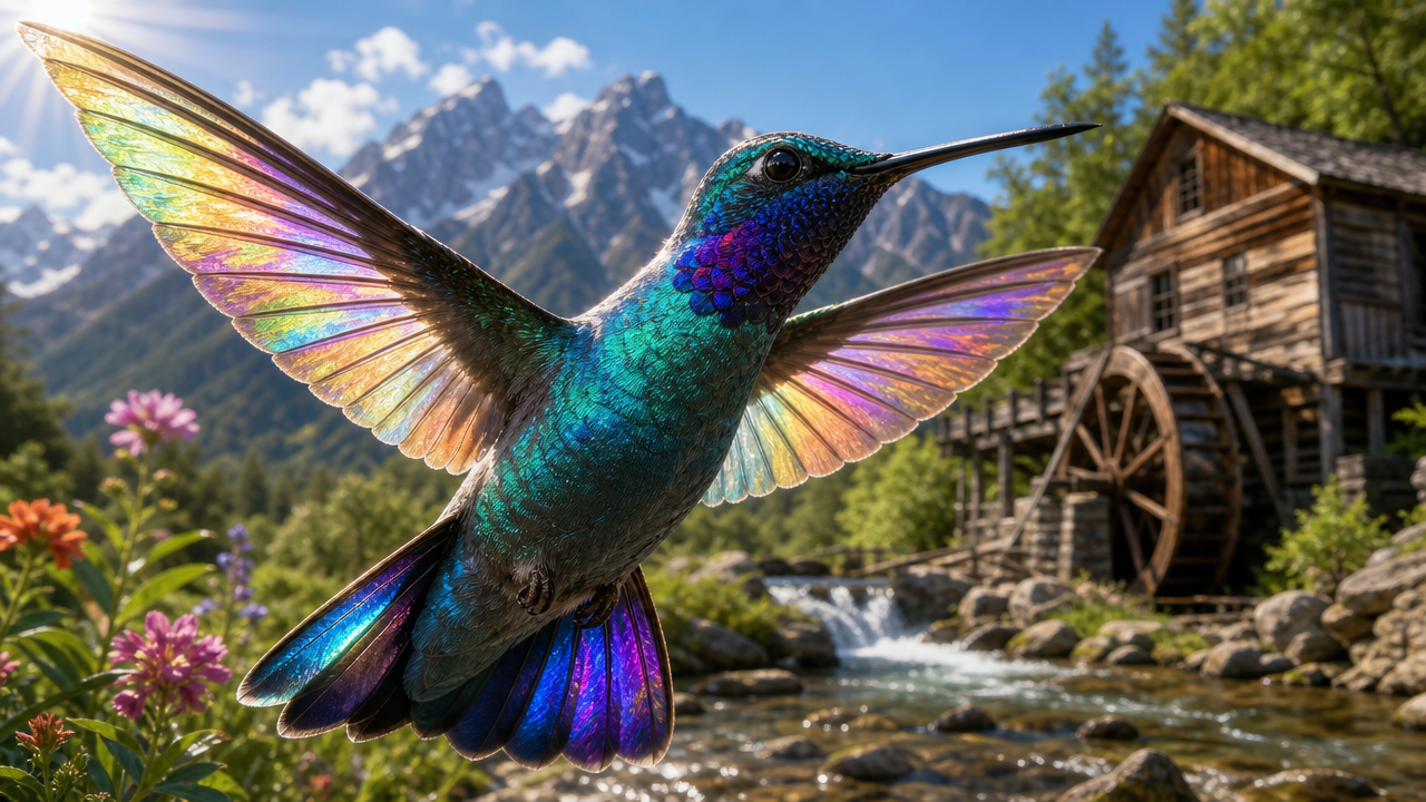 Hummingbird Artwork 11 by 17 Images