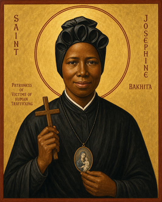 Saint Josephine Bakhita Icon 8 by 10 Print 