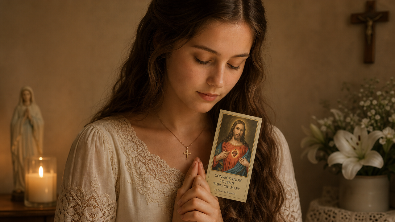 Sacred Heart of Jesus Consecration Prayer Card&nbsp;