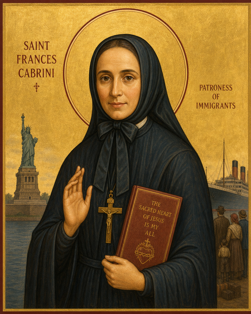 Saint Frances Cabrini Icon 8 by 10 Print