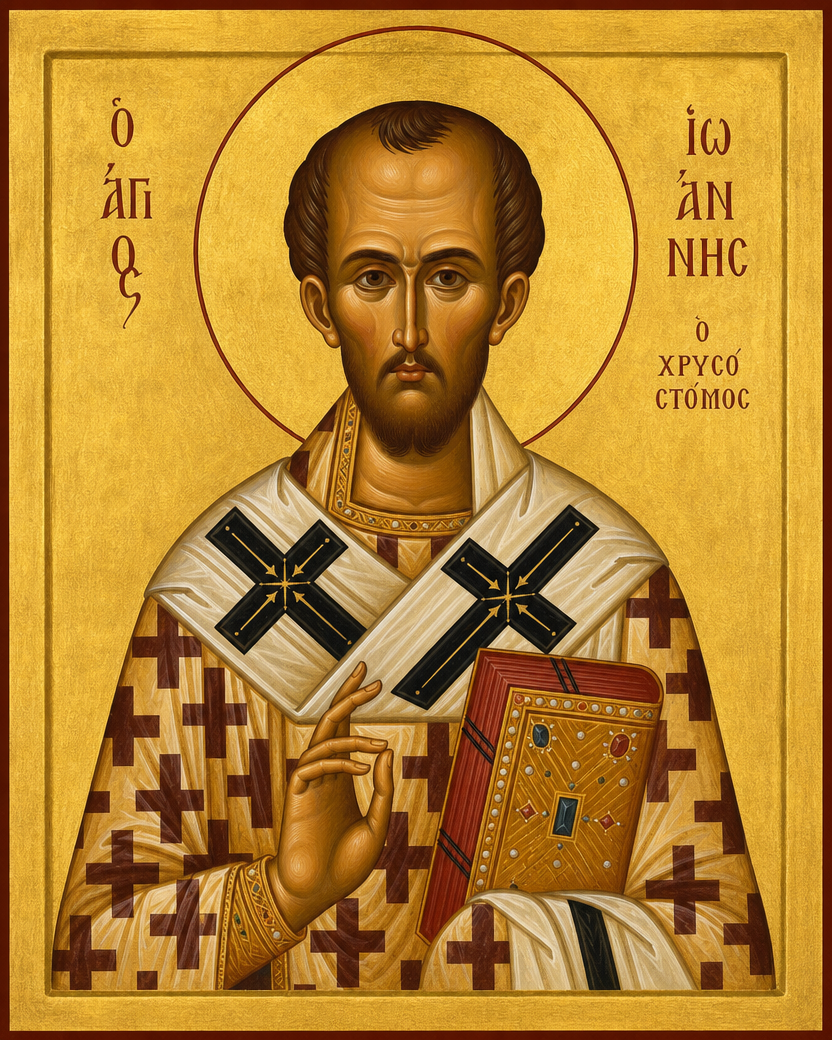 Saint John Chrysoston Icon 8 by 10 Print