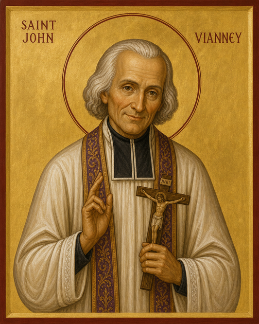Saint John Vianney Icon 8 by 10 Print