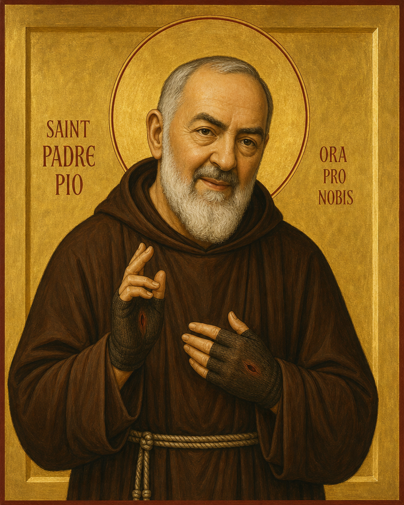 Saint Padre Pio Icon