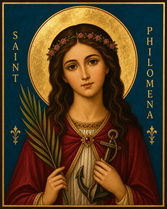 Saint Philomena Icon 8 by 10 Print