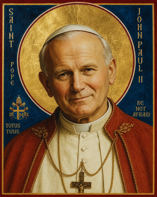 Saint John Paul II Icon 8 by 10 Print