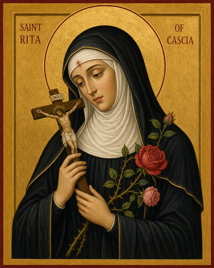 Saint Rita of Casca Icon 8 by 10 Print