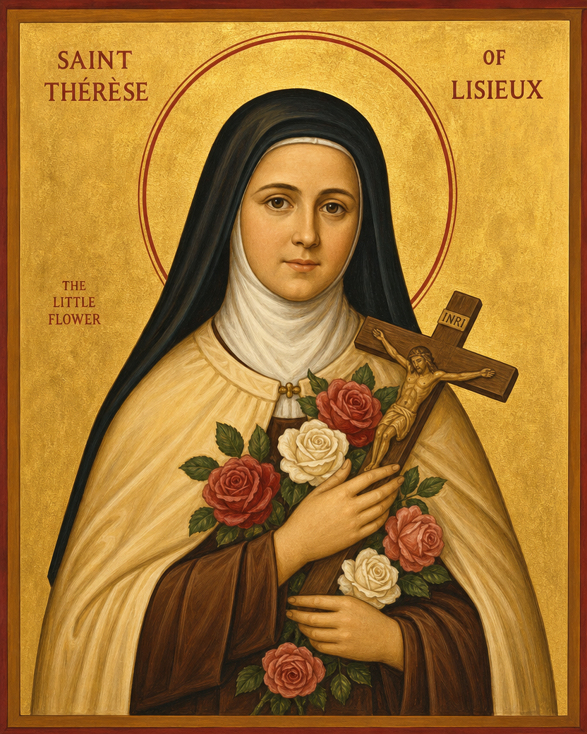 Saint Therese of Lisieux Icon 8 by 10