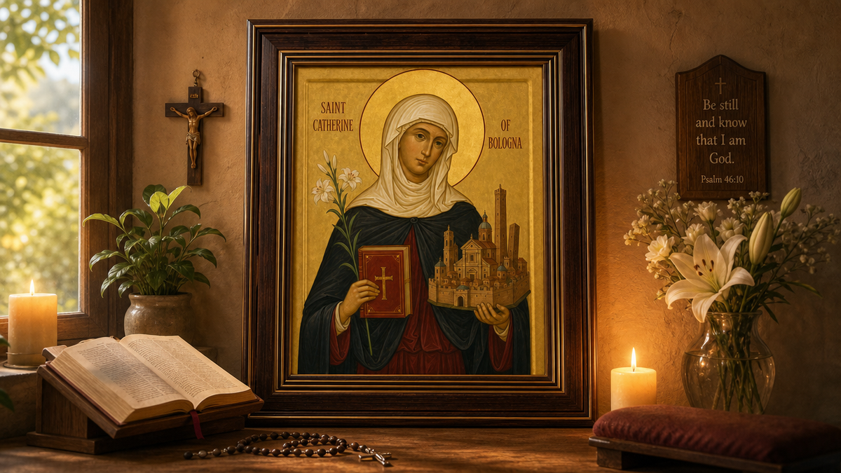 Saint Catherine of Bologna Icon
