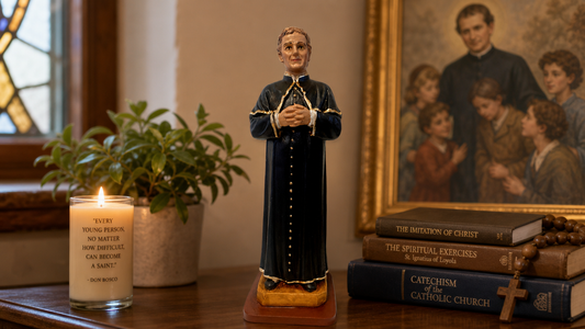 Saint John Bosco (Don Bosco) 8"" Statue