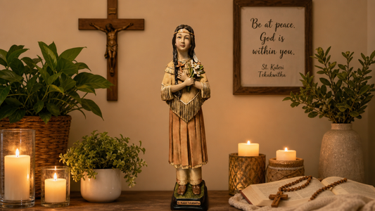 Saint Kateri Tekakwitha Statue 16"