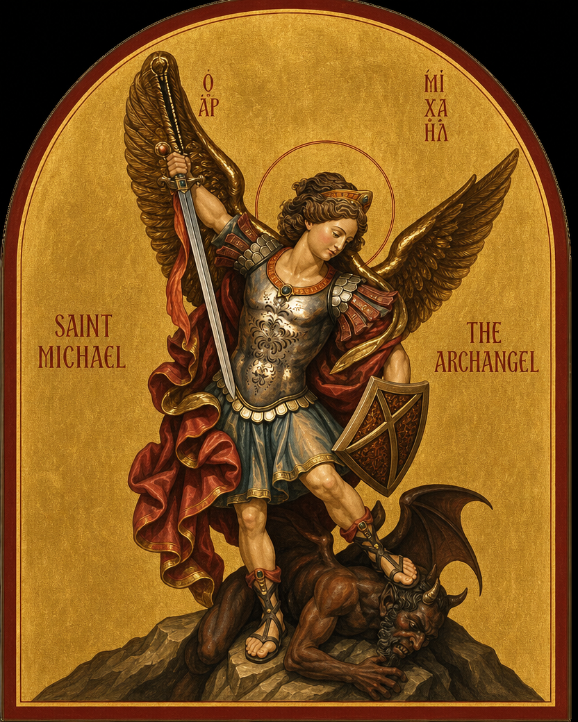 Saint Michael the Archangel Icon 8 by 10 Print