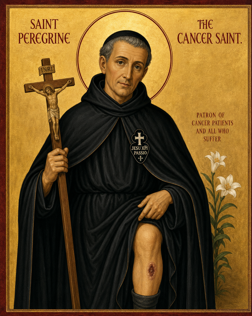 Saint Peregrine the Cancer Saint Icon 8 by 10 Print