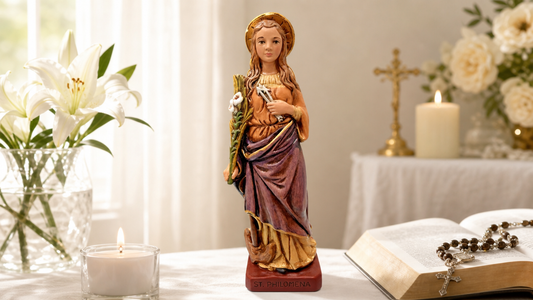Saint Philomena 10" Statue, New from Colombia
