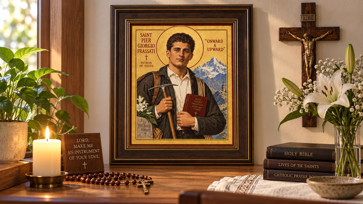 Saint_Pier_Giorgio_Frassati_Framed_Image_display