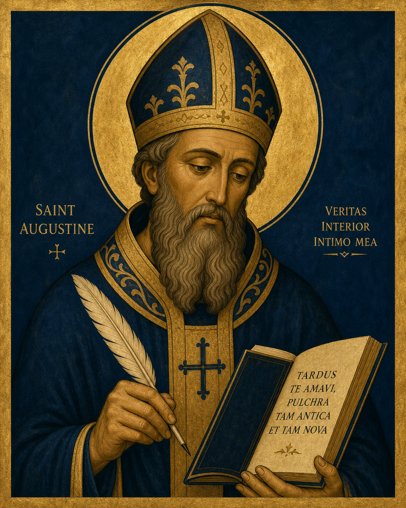 Saint Augustine Icon 8 by 10 Digital Download