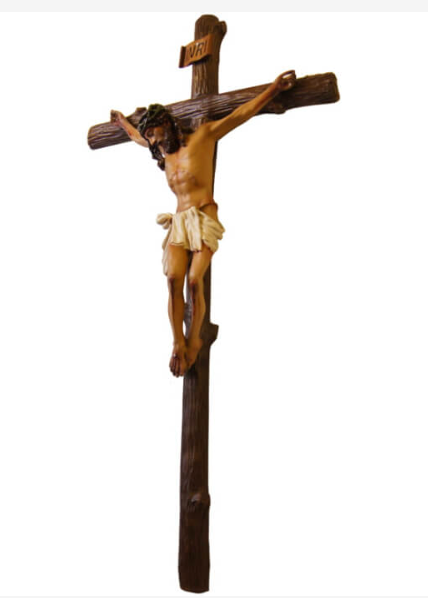 24 inch Crucifix hand made in Colombia - Bob and Penny Lord