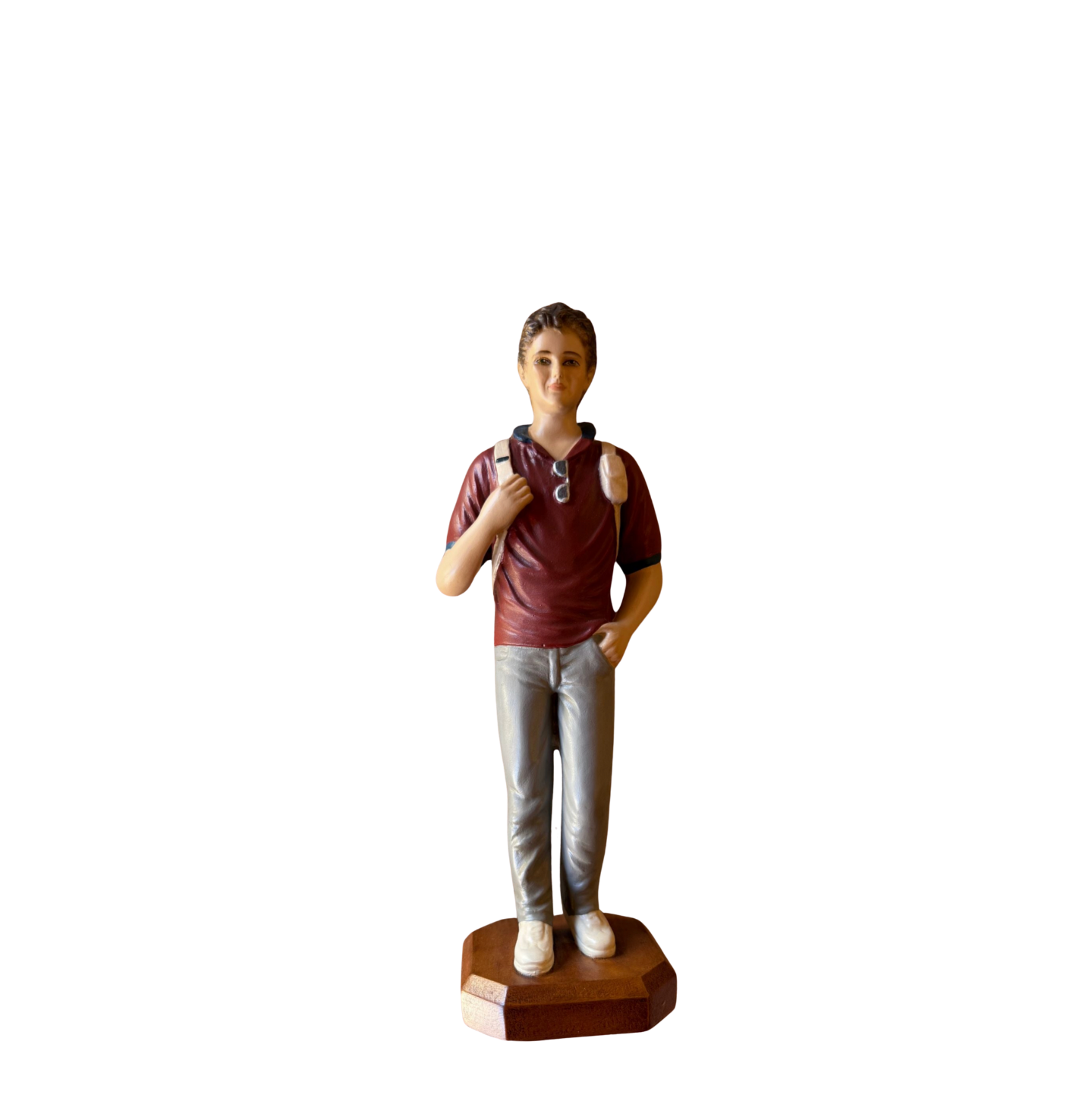Blessed Carlo Acutis,Apostle of the Eucharist Statue 10" New from Colombia #F007 - Journeys of Faith