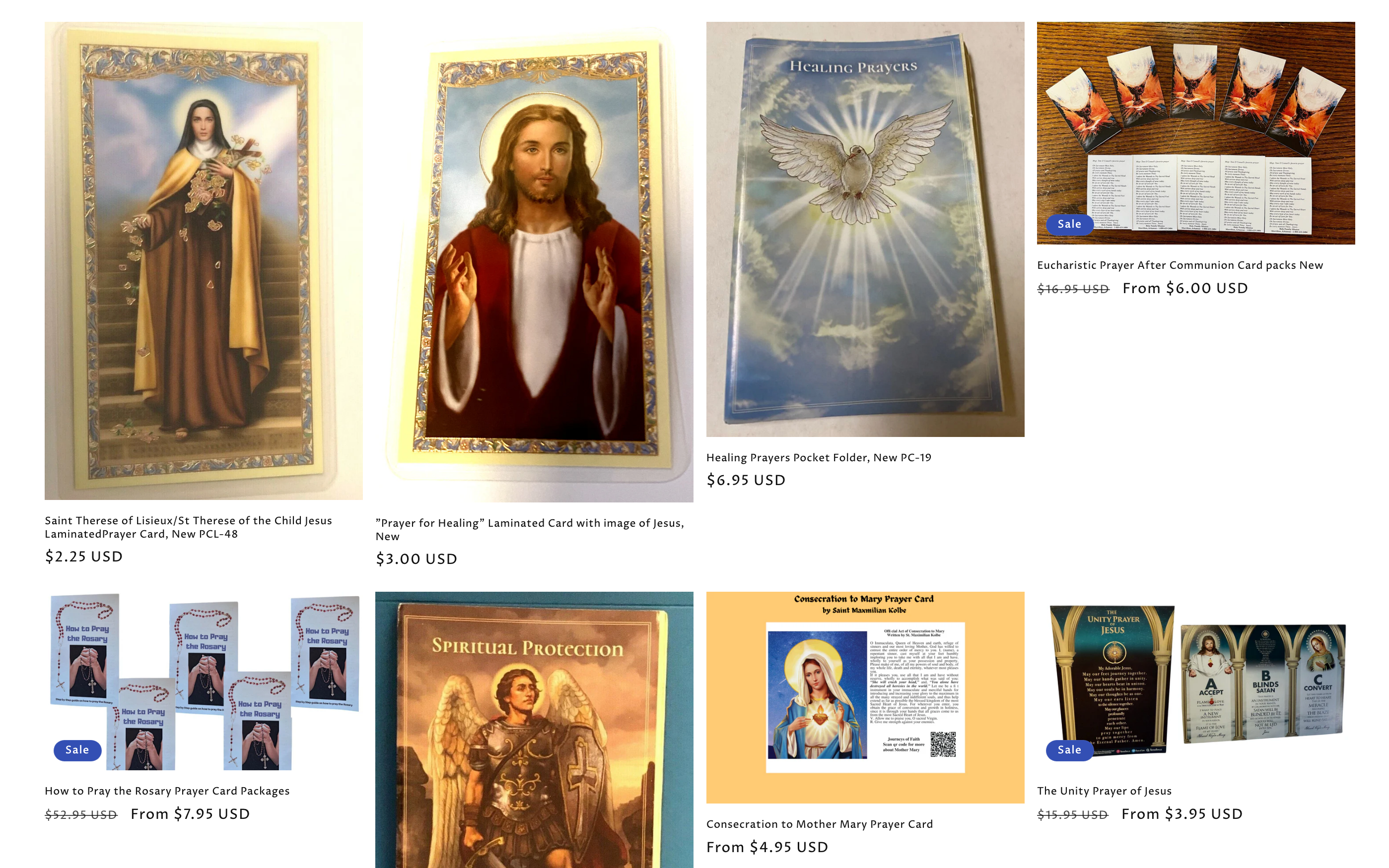 4. Inspirational AAA Prayer Cards