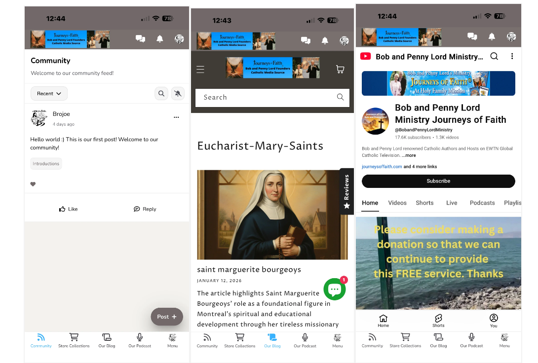 Download Journeys of Faith App