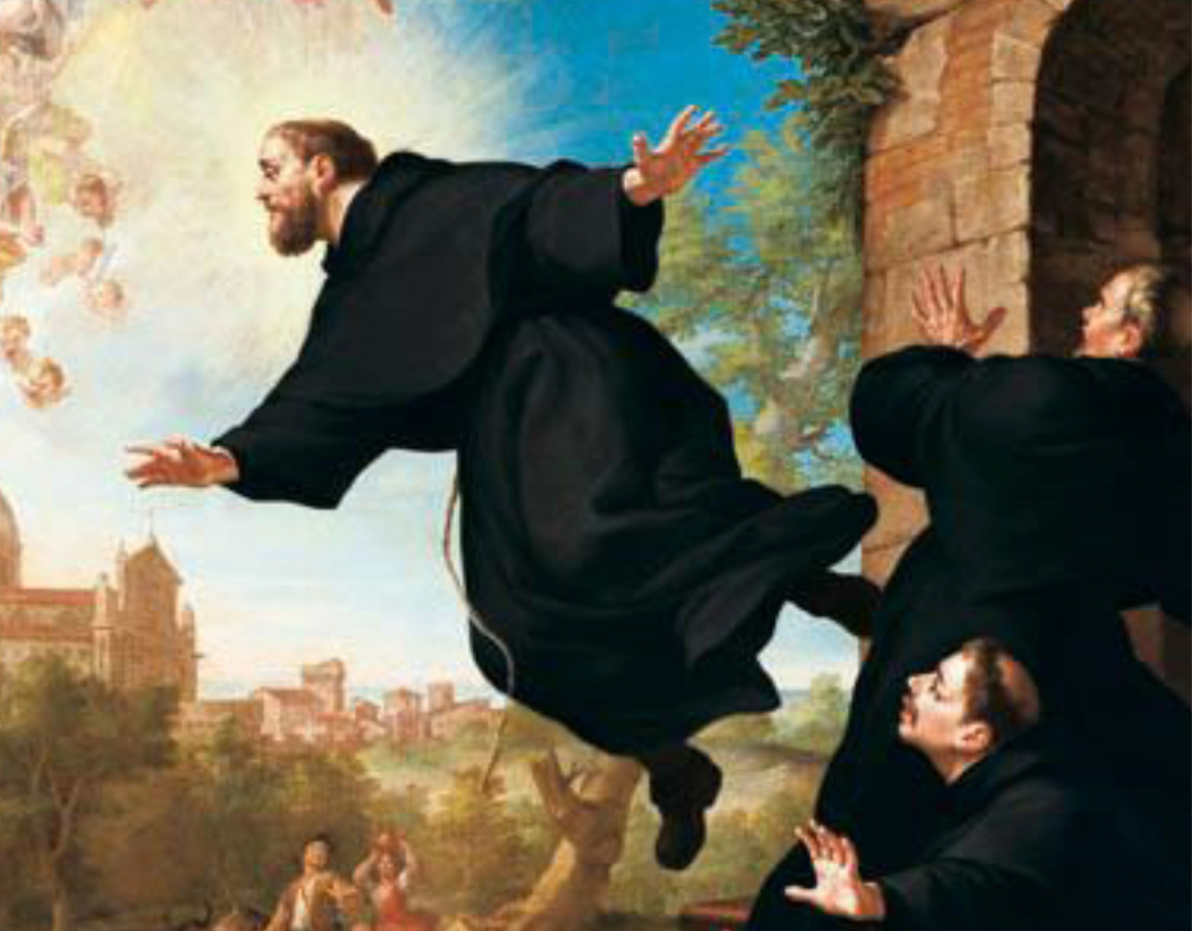 Saint Joseph of Cupertino White glossy mug - Journeys of Faith