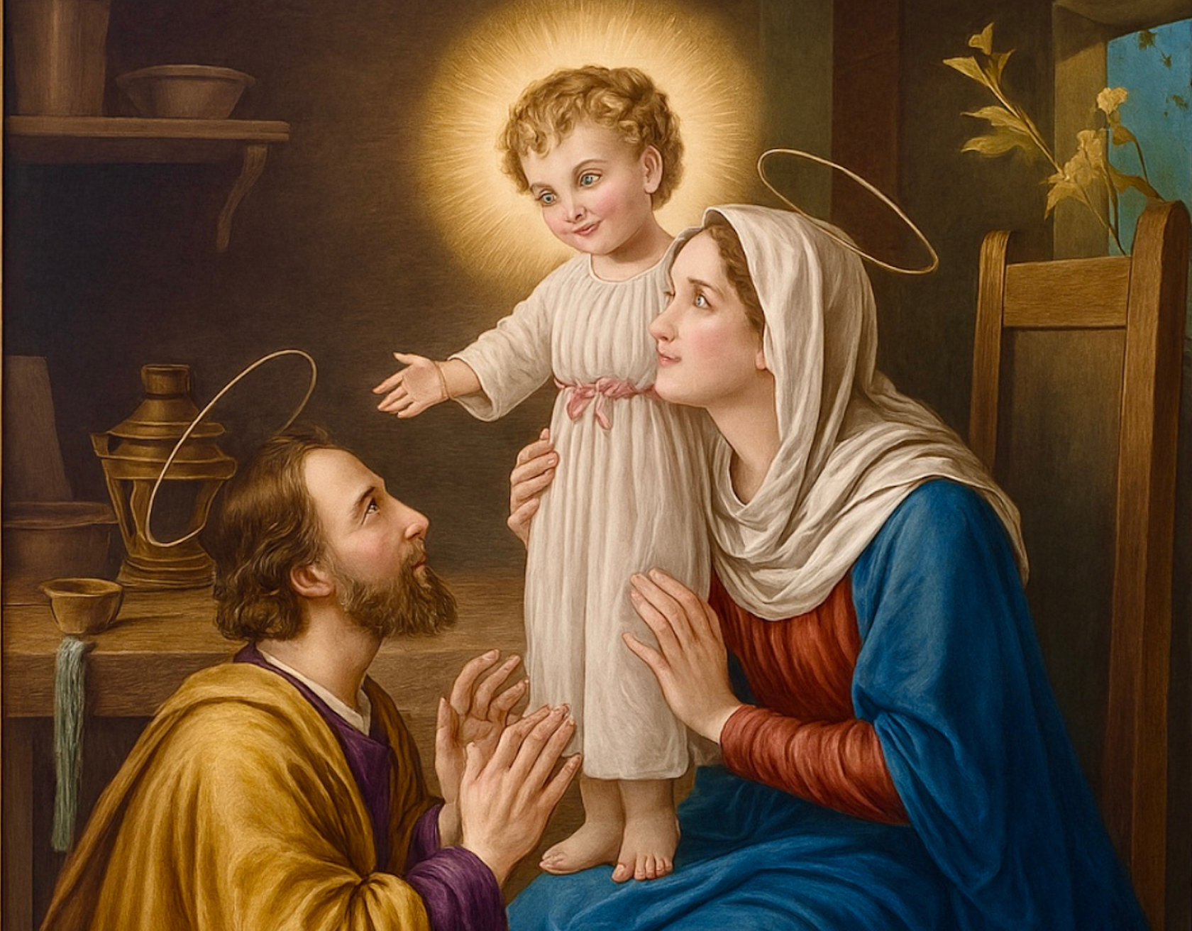 Holy Family White glossy mug - Journeys of Faith