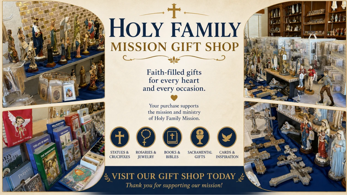 Load video: Journeys of Faith Holy Family Mission Gift Shop