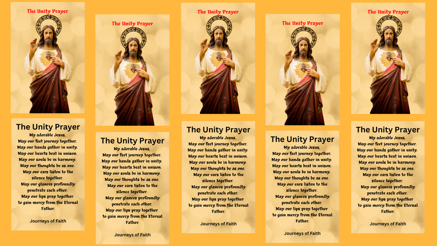 The Unity Prayer Card - Laminated Packages - Bob and Penny Lord