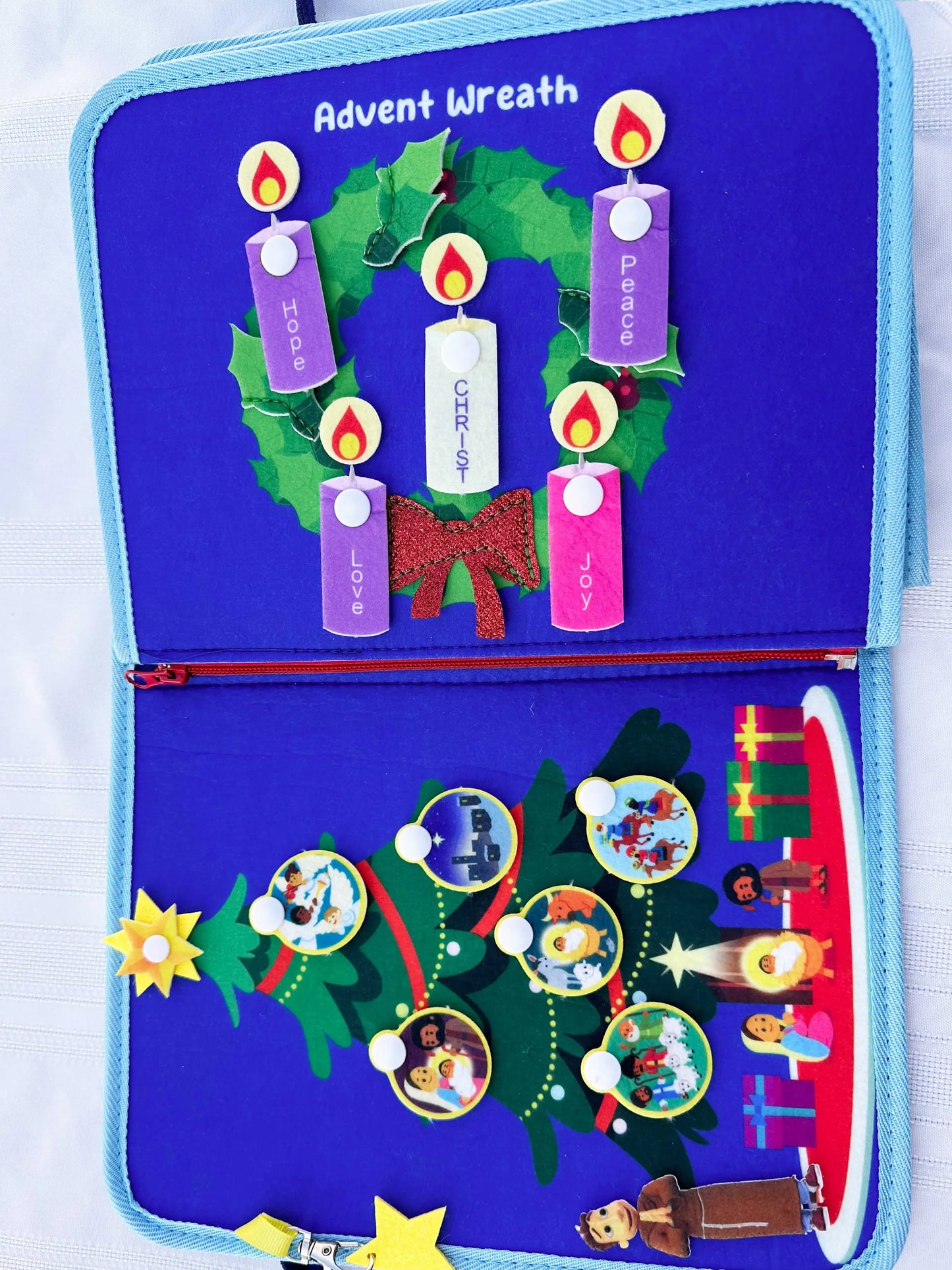 My Pray and Play Nativity Busy Book - A Quiet Felt Book - Journeys of Faith