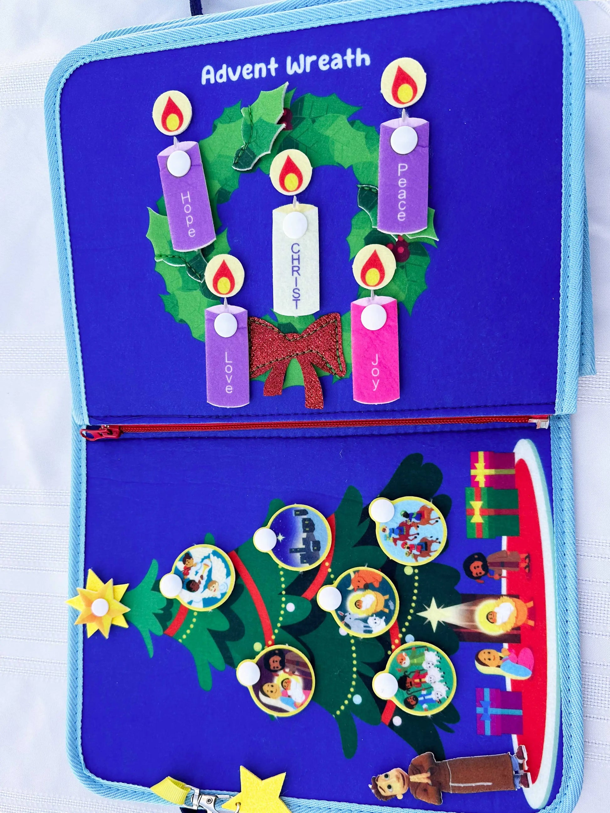 My Pray and Play Nativity Busy Book - A Quiet Felt Book - Journeys of Faith