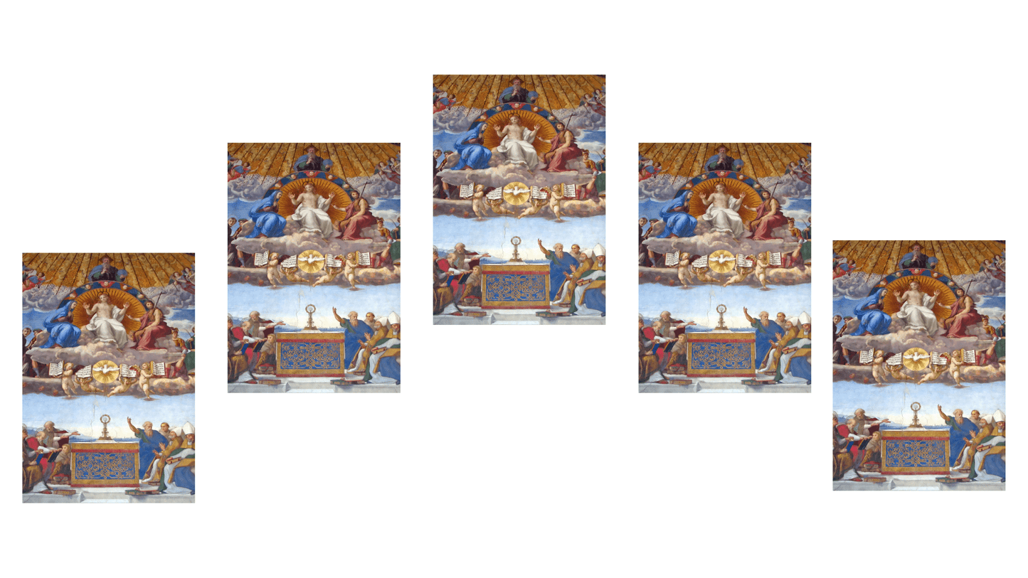 Collection of Divine Praises prayer cards by Bob and Penny Lord, featuring religious imagery and Christian Holy Cards.