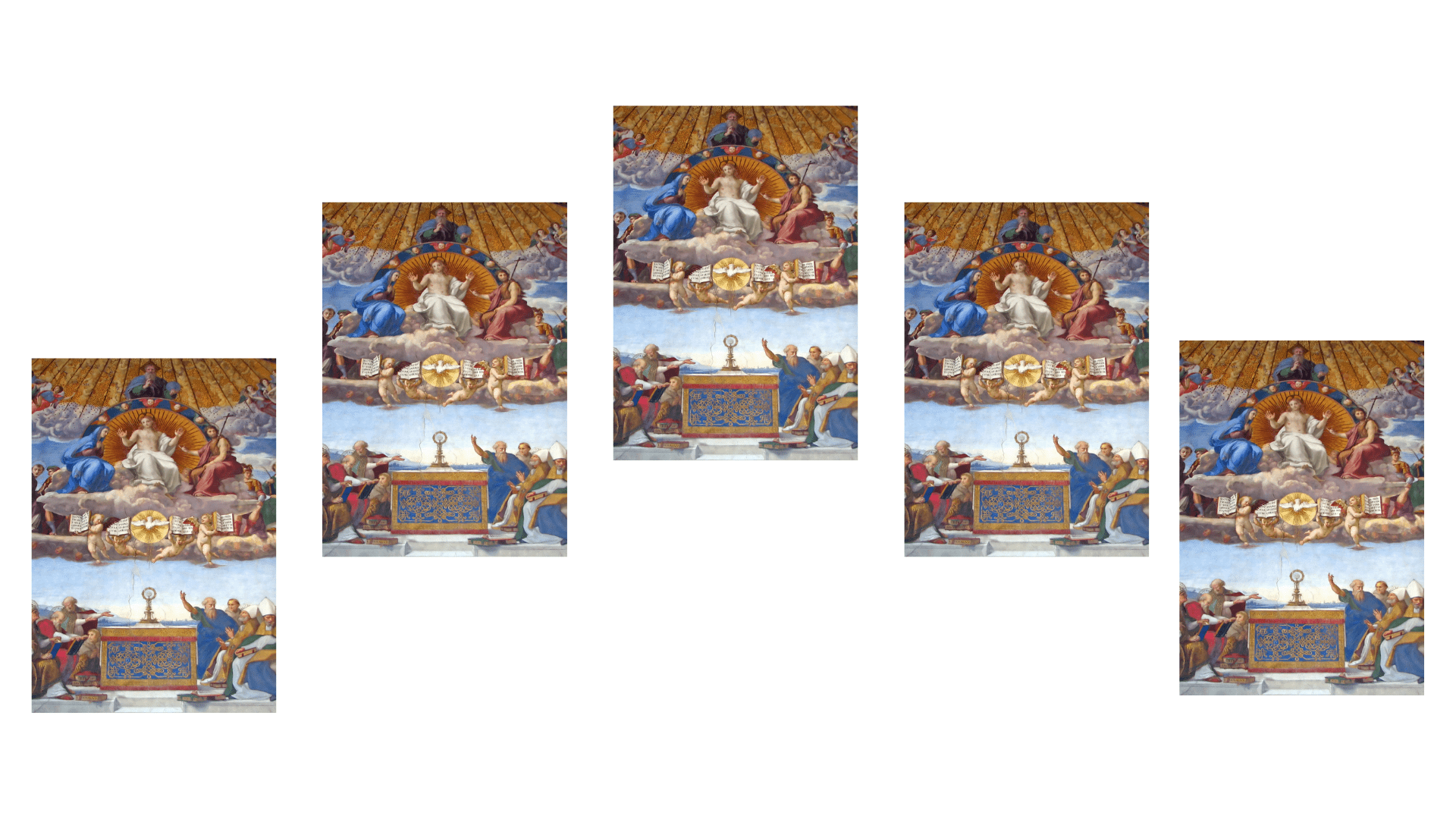 Collection of Divine Praises prayer cards by Bob and Penny Lord, featuring religious imagery and Christian Holy Cards.