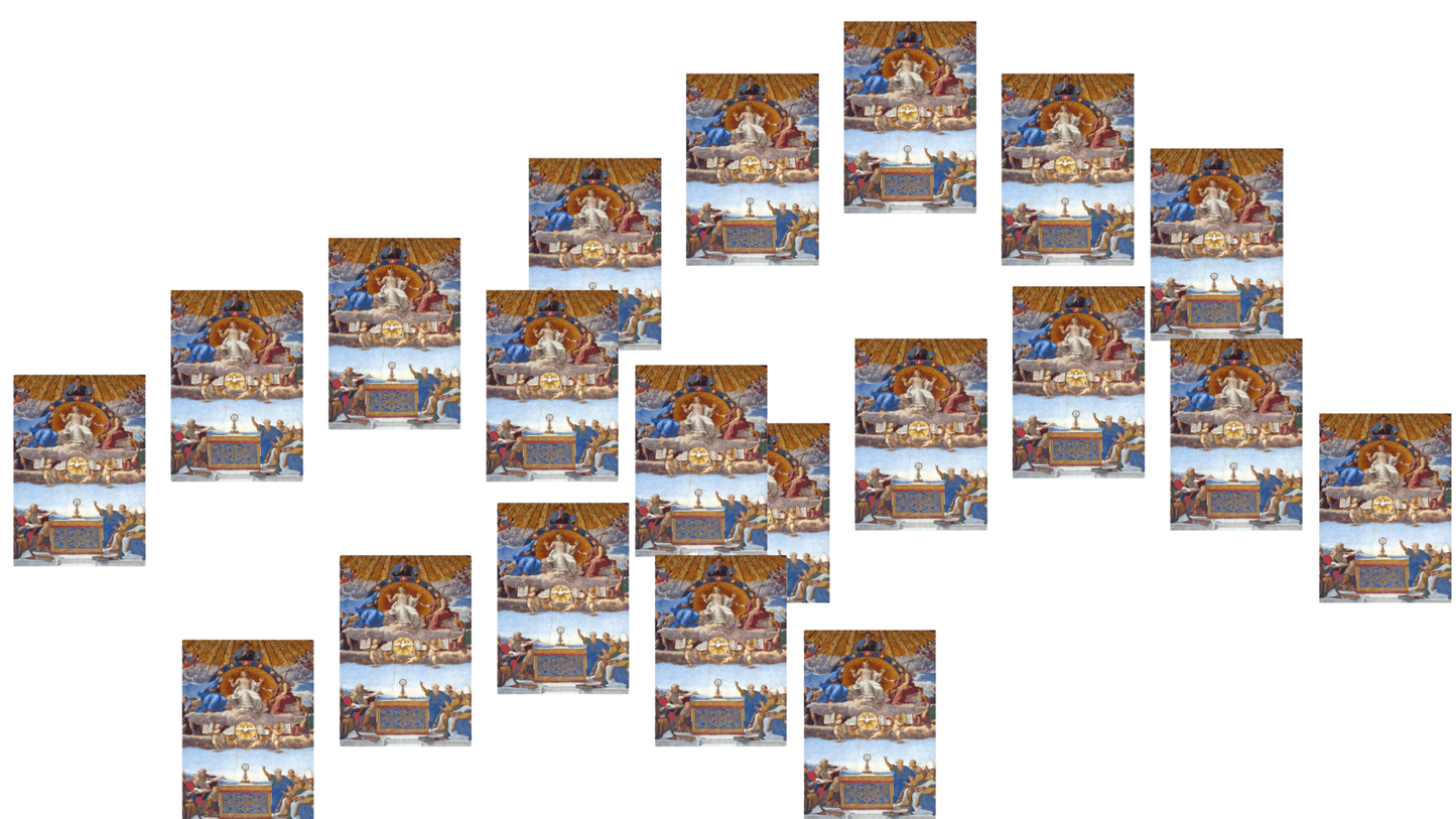 Divine Praises prayer card package featuring Christian holy cards from Bob and Penny Lord, with religious imagery.