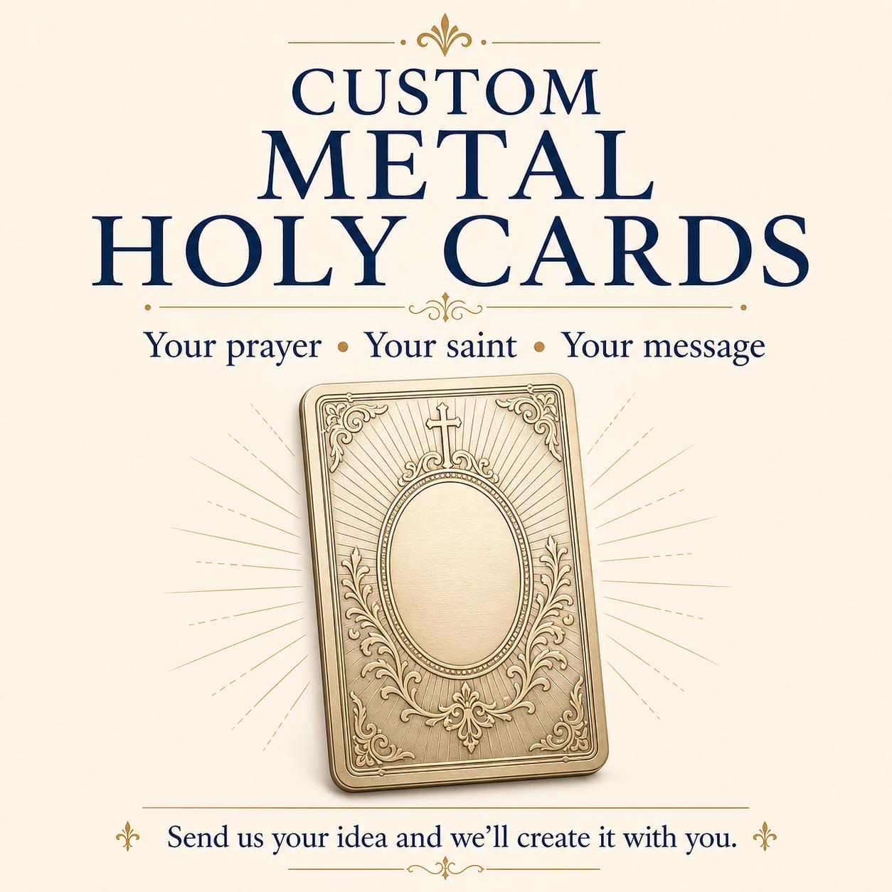 Premium Metal Memorial Card