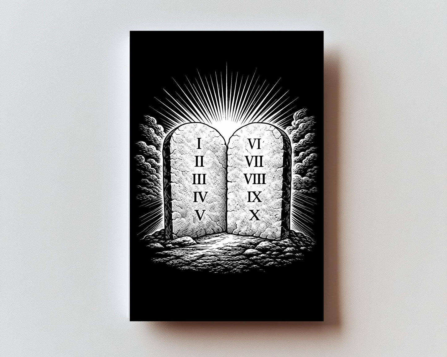 10 Commandments Premium Metal Prayer Card