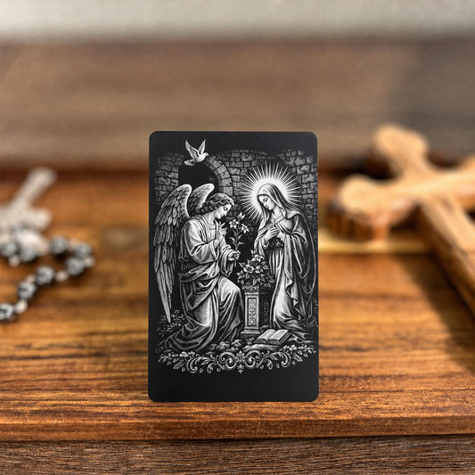 Angelus Premium Metal Prayer Card