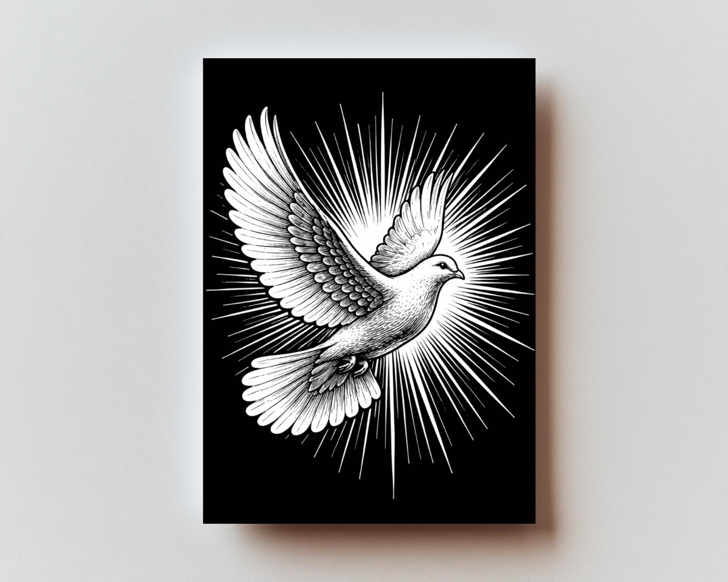 Holy Spirit Prayer of Saint Augustine Premium Metal Prayer Card
