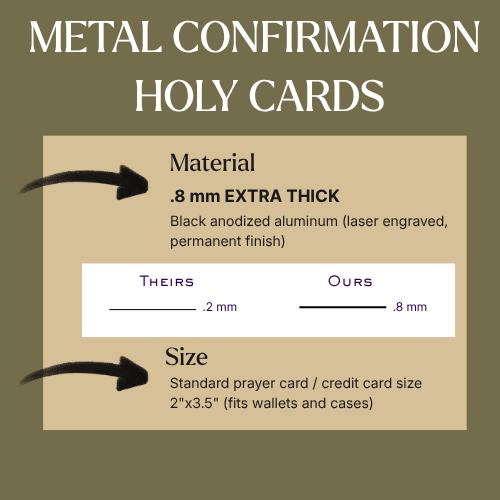 Holy Spirit Prayer of Saint Augustine Premium Metal Prayer Card