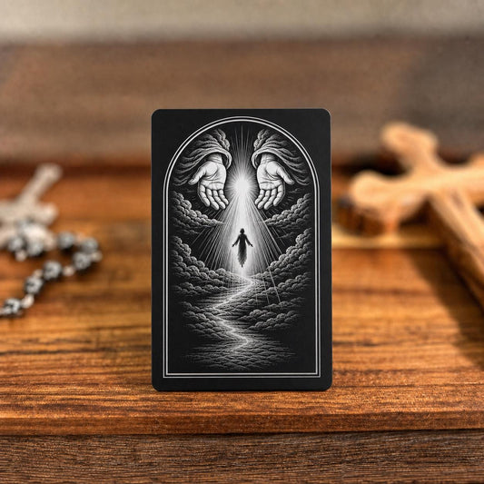 Prayer in Preparation for Death Premium Metal Prayer Card