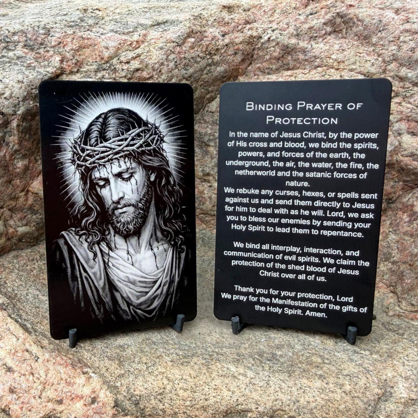 Binding Prayer of Protection Premium Metal Prayer Card
