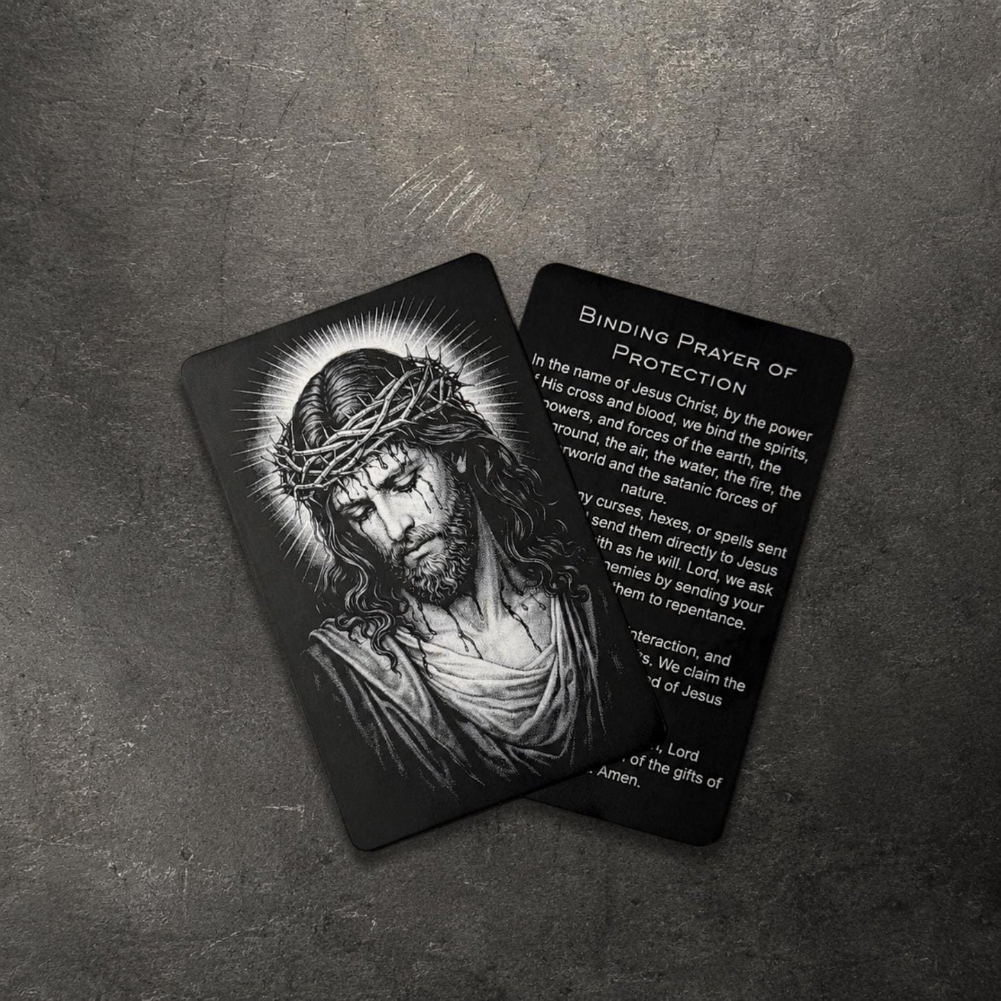 Binding Prayer of Protection Premium Metal Prayer Card