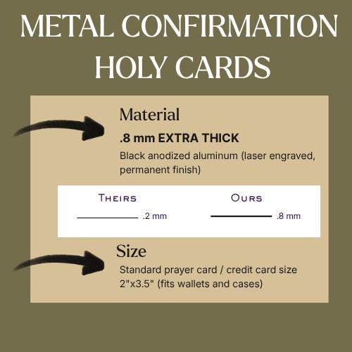 Catholic Prayer for Ancestral Curses Premium Metal Prayer Card