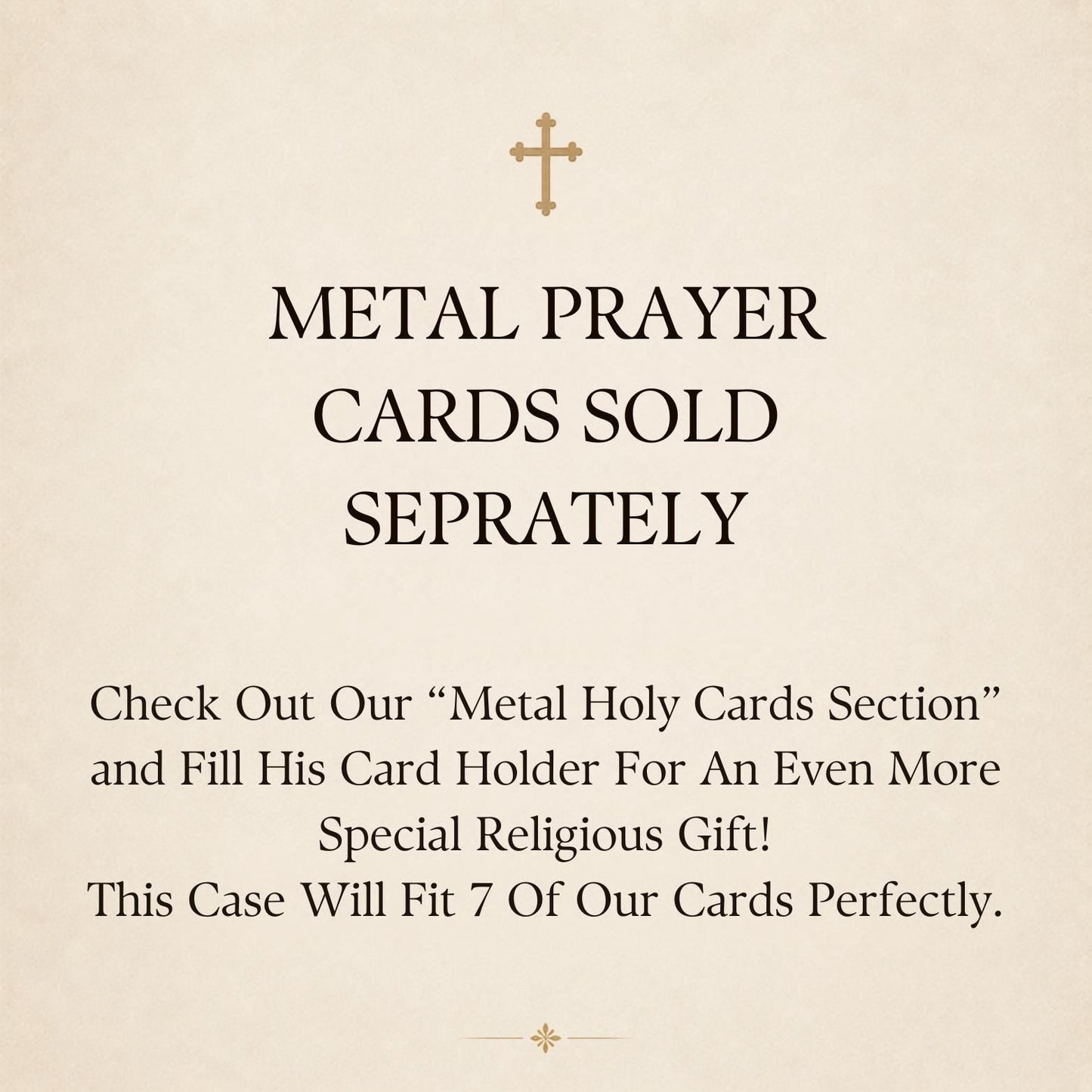 Personalized Wood Case for Metal Prayer Cards/Business Cards