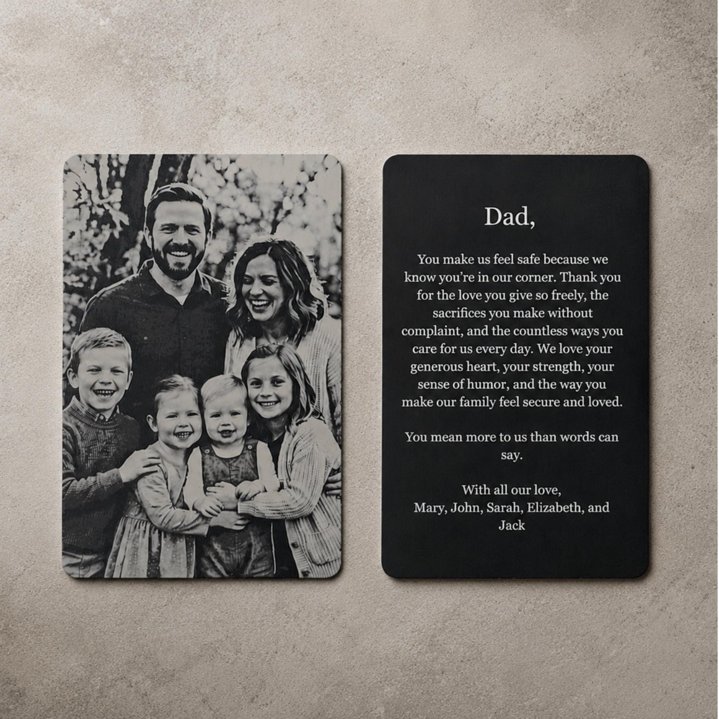 Custom Family Photo Wallet Card