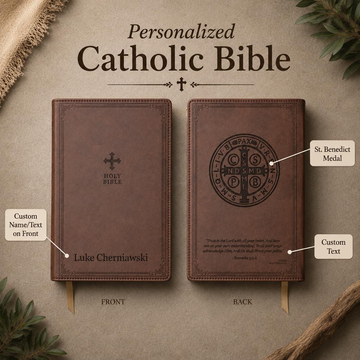 Customizable Catholic Father Gift Box Set