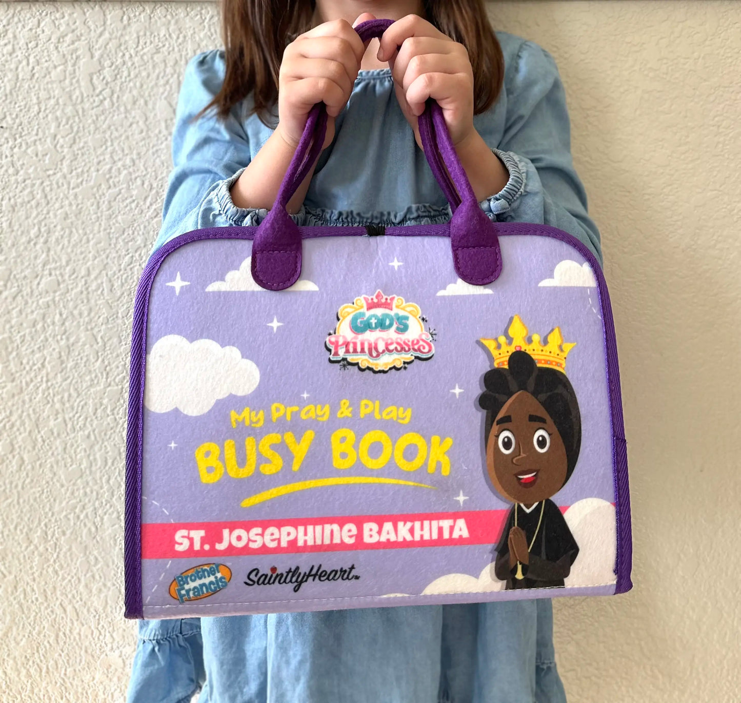 God's Princesses Vol. 1 Felt Busy Book - St. Joan of Arc and St. Josephine Bakhita - Journeys of Faith