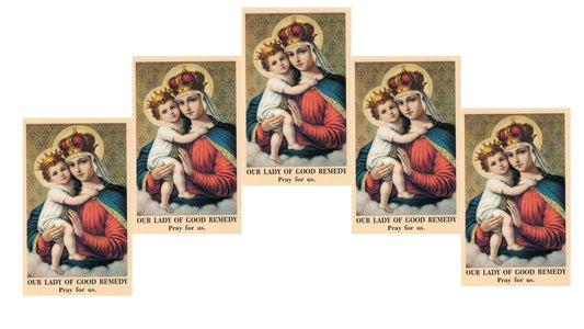 Our Lady of Good Remedy Prayer Card 5 Pack PC-63