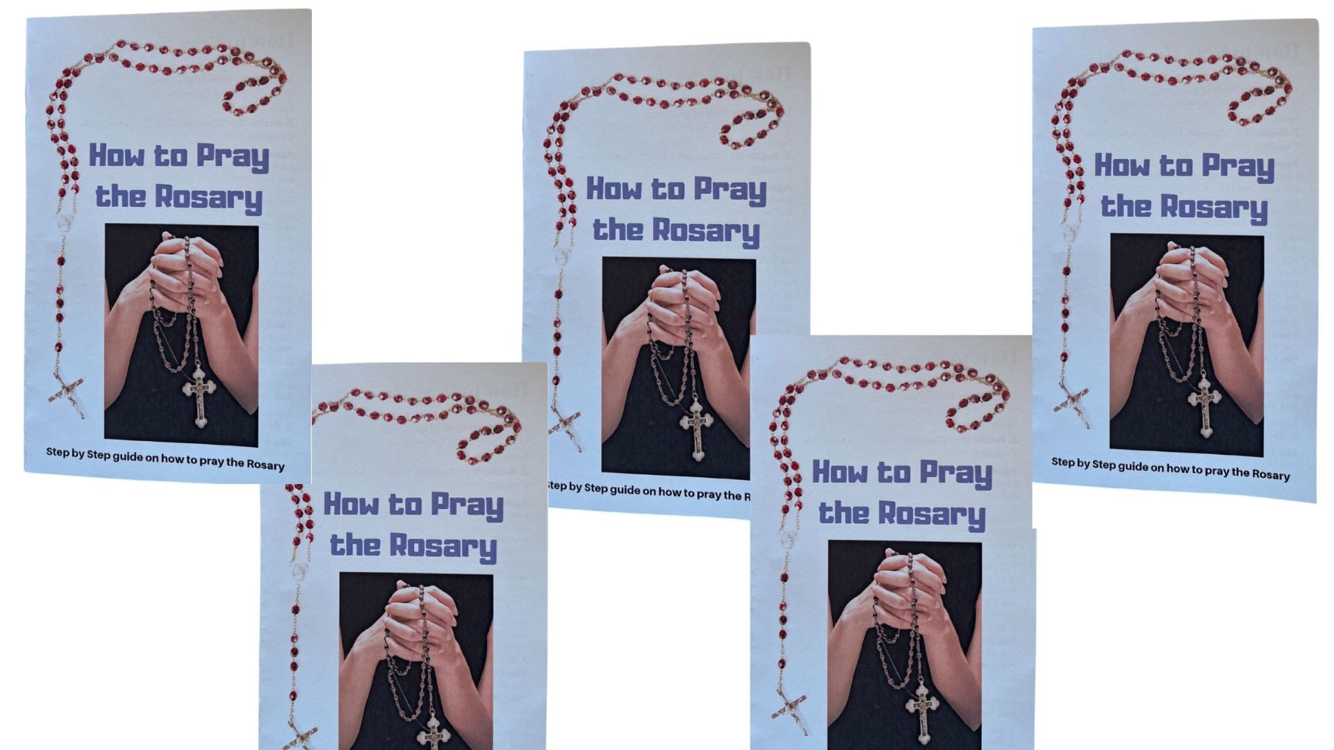 How to Pray the Rosary Prayer Cards Laminated - Bob and Penny Lord